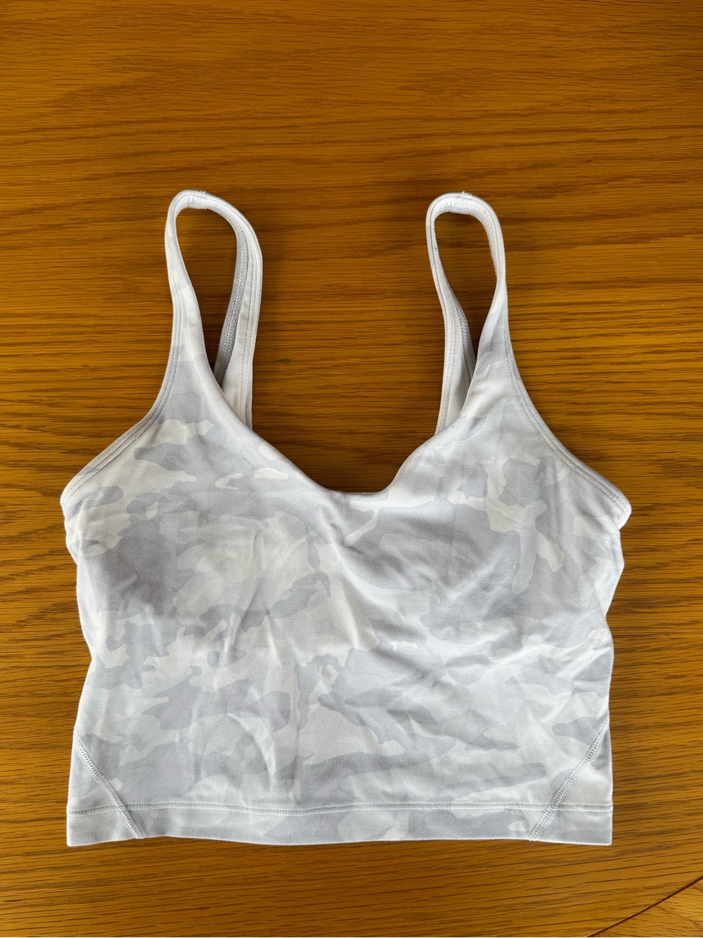 lululemon athletica Light Gray Camo Tank Top